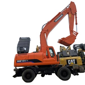 Excavatrice Doosan 210W-7 d'occasion, machine de terrassement en excellent état de fonctionnement, moteur Yanmar, roulement d'engrenage, moteur 21 tonnes 39,5 kW - Product Image 2