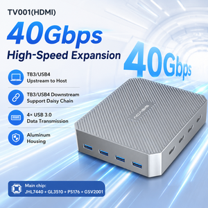 Tarjeta de Captura HDMI Thunderbolt3 USB4 4CH, 4*1080P60, Salida HDMI Dual 4K60, Hub con Cadena Daisy, PD60W, UVC, Base de Captura Profesional - Product Image 2