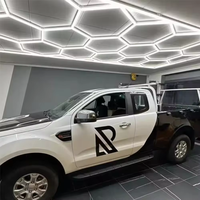 Hexagone Lumières Rgb 6500k 220v 110v Hex Garage Plafond En Nid D'abeille Auto Détaillant DIY Travail Hexagonal Led Hexagone Lumières Lampe