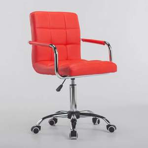 Chaise d'ordinateur pour la maison, chaise de bureau compacte, chaise pivotante réglable avec dossier, chaise pour personnel, tabouret court réglable - Product Image 5