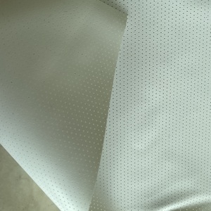 Écran numérique de projection 3D en PVC blanc micro-perforé 16:9, utilisation professionnelle en cinéma, acoustiquement transparent, passage du son - Product Image 3