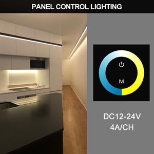 DC12V-24V タッチパネル LED 調光スイッチ 4A モノクロ/CCT/RGB/発光ダイオードストリップ ワイヤレスコントローラー 3 チャンネル 30M - Product Image 3