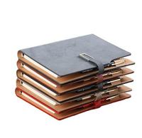 Carnet à couverture en cuir/PVC A5 avec logo personnalisé, 100 feuilles à feuilles mobiles et porte-stylo - Agenda scolaire pour cadeau