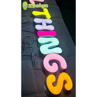 Enseigne murale personnalisée en gelée avec logo, cadre en acier inoxydable, acrylique 3D, certifiée CE, IPx7, décoration publicitaire extérieure