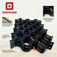 Géocell perforé en HDPE haute résistance Dawnview, modèle ASTM, écologique, anti-corrosion, pour terrasses de routes extérieures