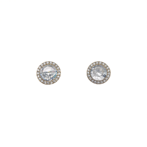 <b>Crystal</b> <b>Earrings</b> 316L Stainless Steel PVD Gold Plating Sustainable Resistant <b>Studs</b> - Product Image 2