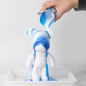Ventes flash TikTok 2024 : Kit de modèle d'ours fluide fait main en <span class=keywords><strong>peinture</strong></span> <span class=keywords><strong>acrylique</strong></span> pour enfants et adultes avec pigment - Product Image 3