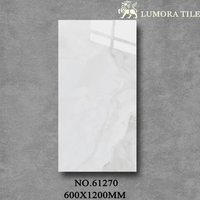 Carreaux de sol et de mur aspect marbre de luxe poli 600x1200mm, motif pierre brillant pour hall de villa et intérieur commercial