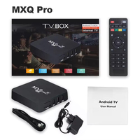 Puissante Box Android TV MXQ-pro Wifi Simple avec BT pour Lecture Multimédia Vidéo 4K Décodeur