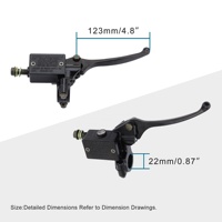 GOOFIT 7/8 "Levier de frein hydraulique droit pour GY6 50cc 125cc 150cc 250cc ATV Quad Mopeds Scooters