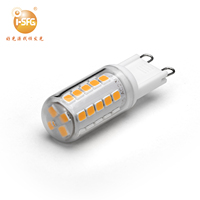 Lampes LED en céramique G9 34x2835SMD de Chine, sans scintillement, 2700K-6500K, AC230V, résidentielles, certifiées CE, garantie de 2 ans, CRI80