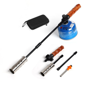 Chalumeau en acier inoxydable à flamme réglable pour la cuisson, la pâtisserie, le barbecue avec fonction coupe-vent - Product Image 5