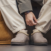 Bottes de neige d'hiver pour hommes Maden, bottes de neige d'hiver pour hommes doublées de polaire, bottines à enfiler, chaussures basses décontractées pour le froid, chaussures d'extérieur