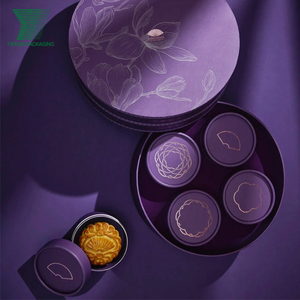 Бумажная упаковка для пищевых продуктов на заказ, роскошная упаковочная коробка для тортов, круглый контейнер для сладкой выпечки, коробка для тортов - Product Image 1