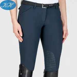 Knit eco friendly equestrian breeches high quality full seat breeches horse riding breeches