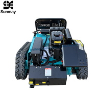 Tondeuse à gazon industrielle tout-terrain télécommandée sans fil autopropulsée, largeur de coupe 500 mm, essence, pour pentes et terrains en pente