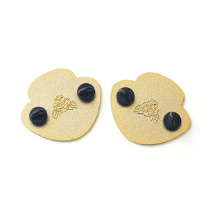 Broche en émail dur aimanté et plaqué <span class=keywords><strong>or</strong></span>, 10 pièces, <span class=keywords><strong>boucle</strong></span> en caoutchouc pour plantes - Product Image 4