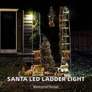 Christmas <b>Lights</b> <b>LED</b> Ladder <b>Light</b> 8 Modes Remote Control <b>USB</b> Plastic Waterproof <b>Strip</b> Climbing Santa Claus Christmas Tree New - Product Image 2