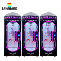 Machine de jeu d'arcade Pink Date, grande machine de jeu de découpe de jouets pour centre commercial