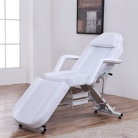 Table de massage pliable multifonctionnelle réglable pour salon de beauté, spa, coiffure et soins du visage