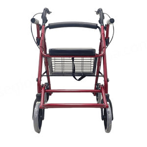 CA509 Careme Steel Folding Rollator <b>Walker</b> with Seat Disc Brake & Waterproof Design for Elderly & <b>Disabled</b> - Product Image 1