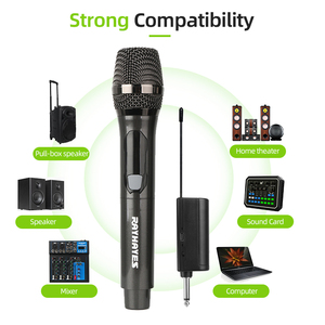 Microfono wireless RAYHAYES U-H200 Microfono portatile ricaricabile UHF adatto per performance di <span class=keywords><strong>karaoke</strong></span> - Product Image 5