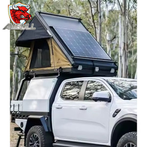 Auvent de voiture Ambull Factory Camper 4x4 4wd, tente de toit rigide pour 3-4 personnes avec panneau solaire pour toit de voiture - Product Image 3