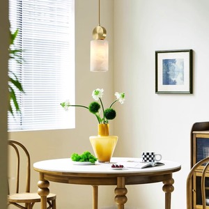 Modern Minimalist Pendant <b>Light</b> Gold Cylinder LED E27 <b>Chandelier</b> For Restaurant Bar Decor - Product Image 3