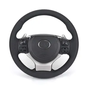 Sport Design Half Perforated Leather Steering Wheel for Toyota Prado 120 LC200 Landcruiser 200 Lexus RX GX460 Is250 Is350 2024