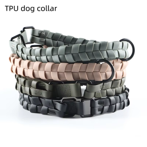 Correa para Perro Personalizada 2026, Recubierta de PVC Trenzado, Collares de <span class=keywords><strong>TPU</strong></span> Impermeables con Hebilla de Aleación de Zinc - Product Image 1