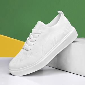 <span class=keywords><strong>Scarpe</strong></span> con Plateau da Donna, <span class=keywords><strong>Scarpe</strong></span> Casual Bianche con <span class=keywords><strong>Tacco</strong></span> a Zeppa e Suola Spessa, con Lacci per Studentesse - Product Image 1