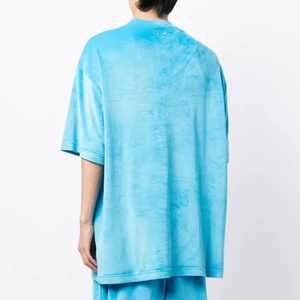 Camiseta de calle pesada para hombre con logotipo e imagen, camiseta de gran tamaño personalizada para hombre, camisetas gráficas estampadas - Product Image 3