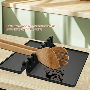 Accessoires de cuisine en gros au prix le plus bas, support de service pour buffet, porte-cuillères - Product Image 1