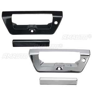 2 Cubiertas Decorativas para Manijas de Puerta Trasera con Acabado en Fibra de Carbono Cromada para Ford F150 2015 2016 2017 2018 2019, Accesorios para Auto - Product Image 4