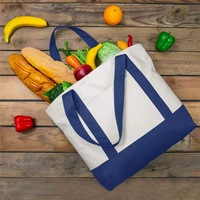 Sac fourre-tout en toile de coton pour femme, grande capacité, durable, portable, couleur unie, avec poche et fermeture éclair, idéal pour la sublimation