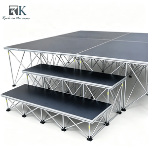 Kit de scène modulaire en aluminium durable, scène intelligente pour événements, plateforme de scène avec escaliers, plateforme de scène de concert en plein air à vendre - Product Image 1