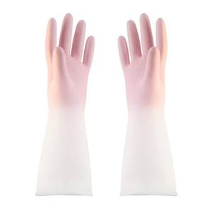Guantes de limpieza doméstica con degradado de color hechos a medida, guantes extra grandes y duraderos para lavar ropa y platos, impermeables de látex. - Product Image 5