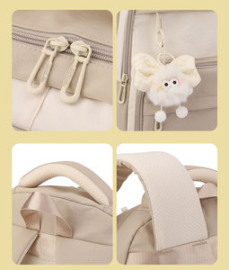 Ba lô học sinh chất lượng cao năm <span class=keywords><strong>2025</strong></span>, chất liệu <span class=keywords><strong>nylon</strong></span> chống thấm nước, bán buôn từ nhà máy, dung tích lớn, dành cho nữ sinh - Product Image 4