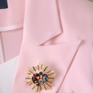 Women's Summer Short Sleeve Suit Set Black Polyester Office Lady Breathable Professional Elegant - Product Image 3