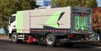 Camion de balayage et de lavage de voirie Foton Aumark 18T EV |   Nettoyeur de voirie municipal robuste avec réservoir en acier inoxydable