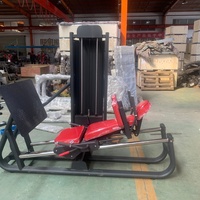 Machine de presse à jambes horizontale commerciale pour musculation, avec sélecteur de poids réglable et système de charge par broches