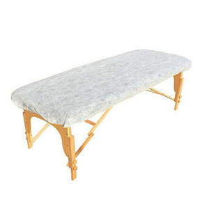 Draps de table de <span class=keywords><strong>massage</strong></span> jetables et housses de repose-tête ajustées, blanc - Product Image 1