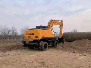 Excavadora de Ruedas HYUNDAI 210w-7 de 21 Toneladas, Usada, de Corea, para Excavación - Product Image 2
