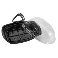 Boîte d'emballage de poulet frit jetable de vente chaude Conteneur en matériau PP Poulet rôti et boîte d'emballage de canard