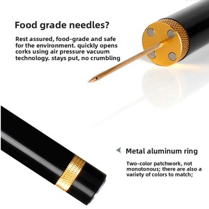 Coffret Cadeau Complet 4-en-1 d'Accessoires pour <span class=keywords><strong>Vin</strong></span> NY24 : Coupe-capsule, Aérateur, Bec Verseur, Bouchon à Vide et Ouvre-bouteille à Pompe à Air - Product Image 2