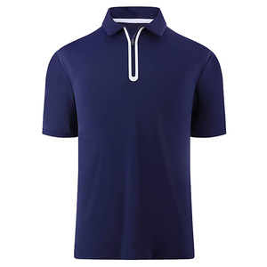 <span class=keywords><strong>Polo</strong></span> da Golf da Uomo Senza Stampa all'Ingrosso Blu Navy Magliette <span class=keywords><strong>Polo</strong></span> Dry-Fit a Maniche Corte con Taglio Tridimensionale - Product Image 4