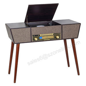 Tourne-disque vinyle à prix <span class=keywords><strong>de</strong></span> gros avec haut-parleurs, <span class=keywords><strong>radio</strong></span> AM/FM, USB, SD et Bluetooth, 3 vitesses - Product Image 2