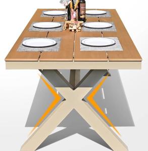 Set Tavolo da Esterno in Rattan STG, Set da Pranzo per Balcone, Giardino e Hotel, per 4/6/8 Persone - Product Image 6