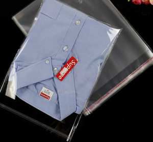 Tự dính rõ ràng nhựa PE túi poly túi với ống đồng in ấn cho quần áo Dresses trang phục - Product Image 5