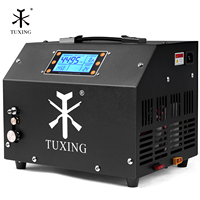 Compresseur d'air PCP TUXING personnalisé pour usage domestique, avec écran LCD numérique, 4500Psi 300Bar, 220V 110V 12V, refroidissement par ventilateur, pour gonflage de paintball